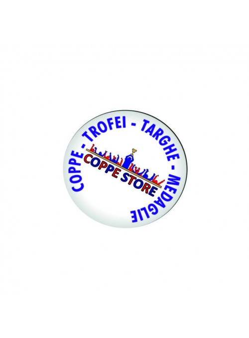Etichetta Resinata con logo, testo o immagine diam 25 mm